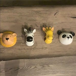 Zoo Theme Hangings- lion, zebra, giraffe, panda